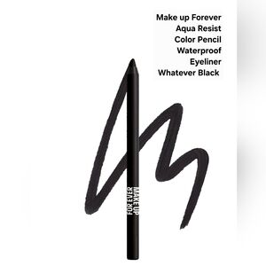 Make up Forever Aqua Resist Color Pencil Waterproof Eyeliner Whatever Black. NWT
